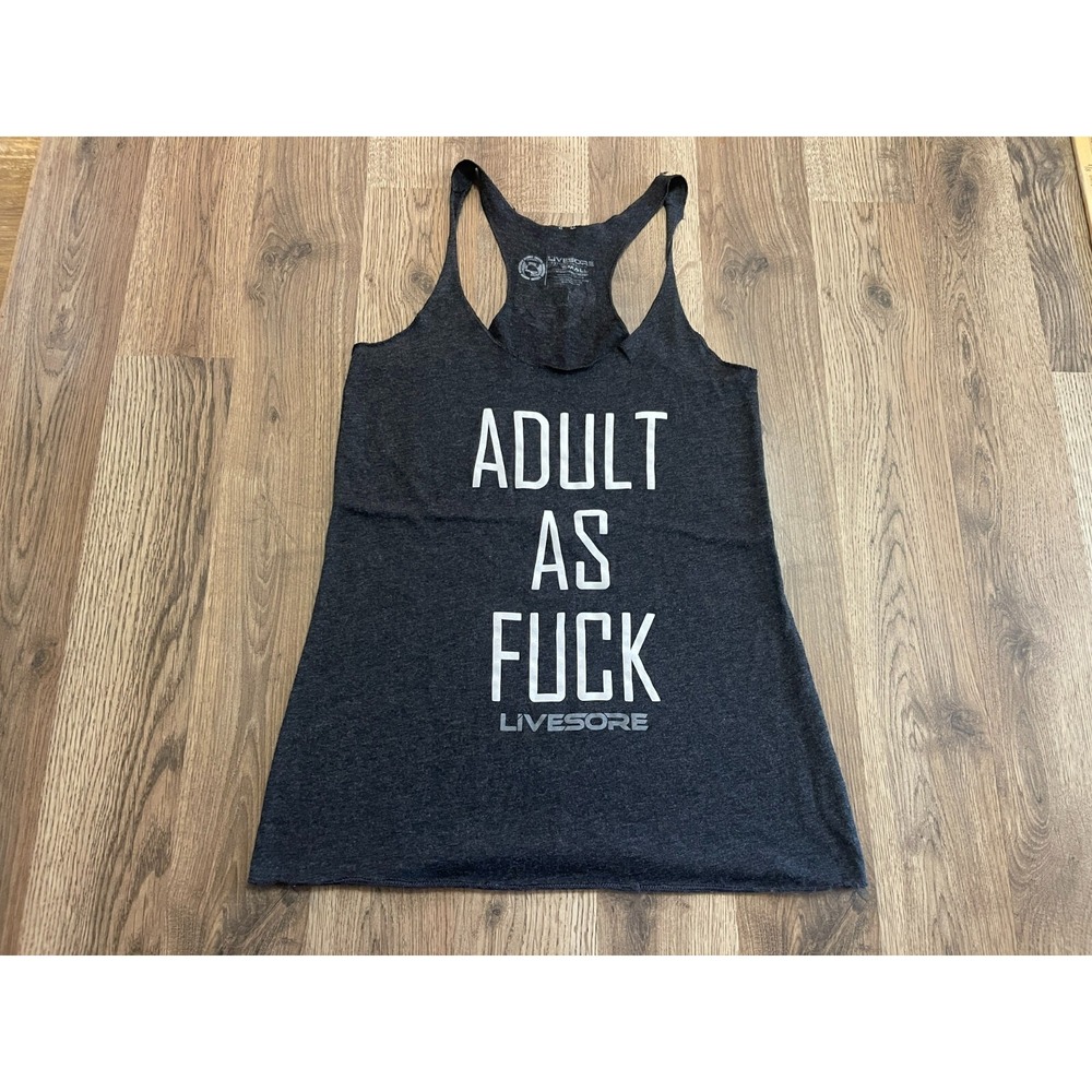 Livesore Tank Top, Women's Size Small, Black, Sleeveless, ADULT AS F*